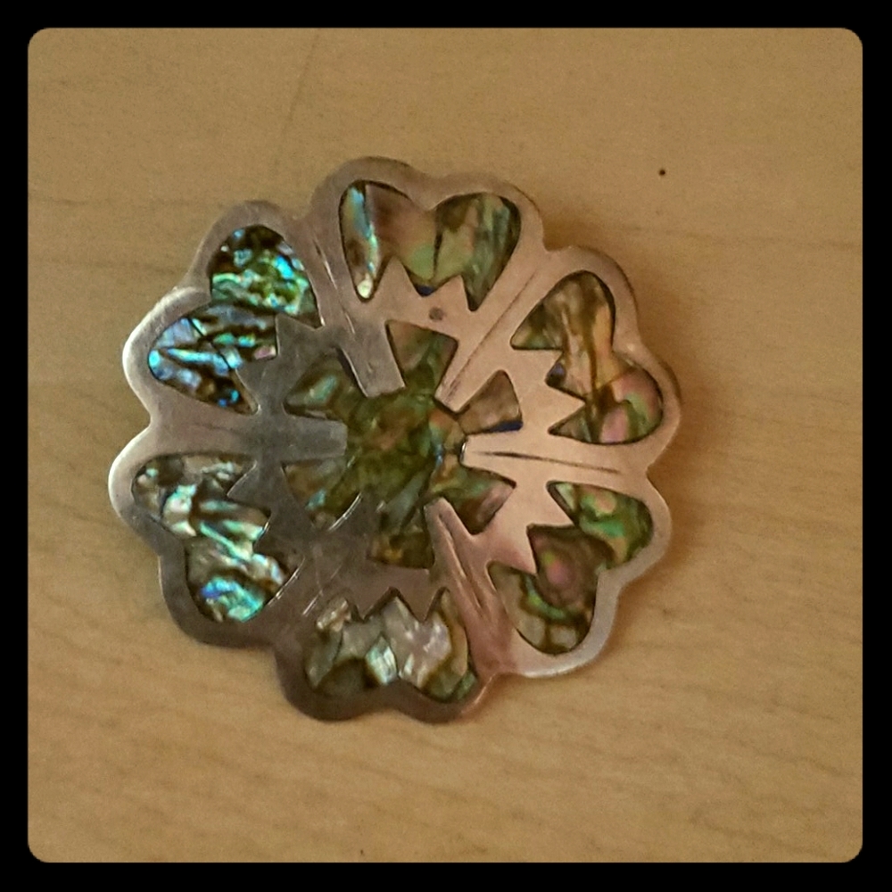 Vintage Sterling Silver Mexican Brooch/Pin
